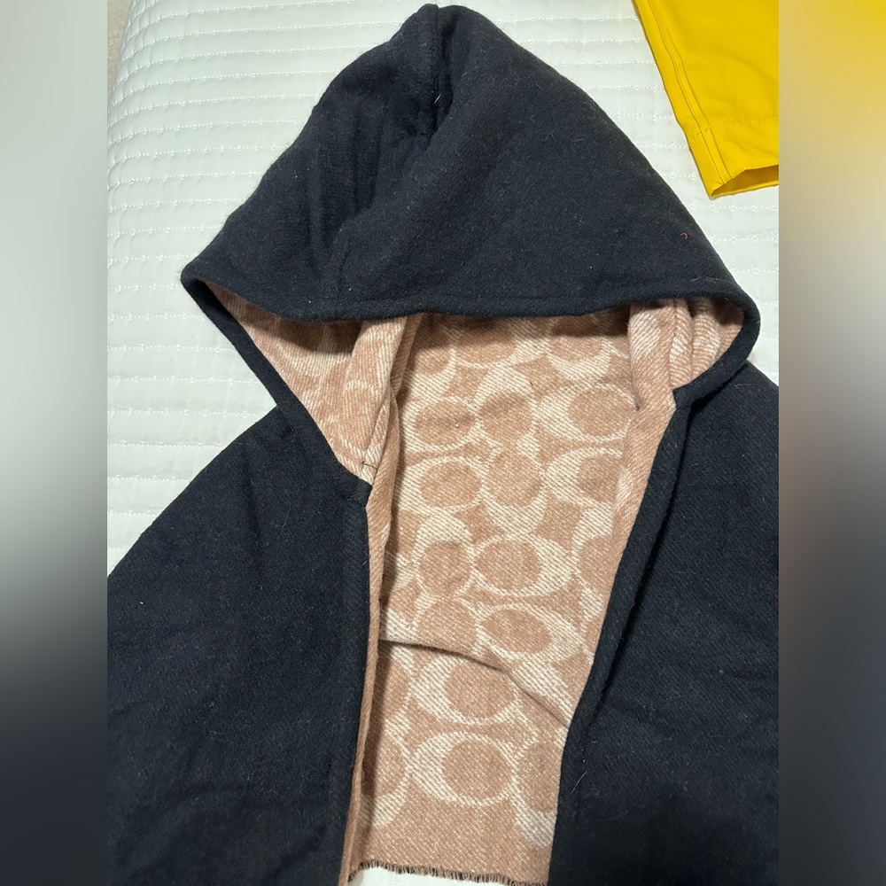 Coach Poncho with Hood (never used)